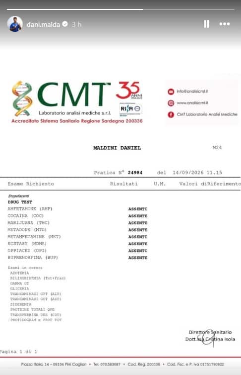 maldini test