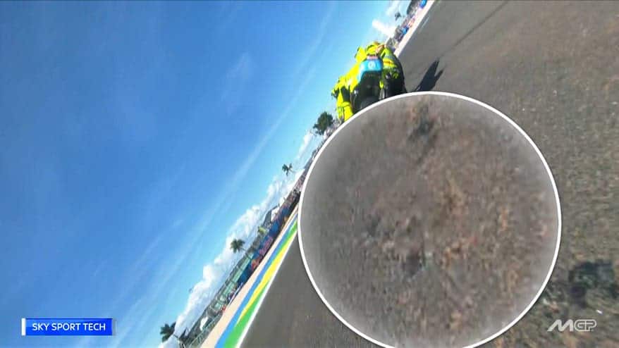 GP Brasile, l'asfalto di Goiania si sgretola: lo Sky Tech