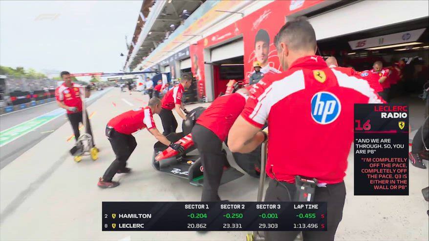 Leclerc: "Fuori passo, nel Q3 o faccio 8° o vado a muro..."