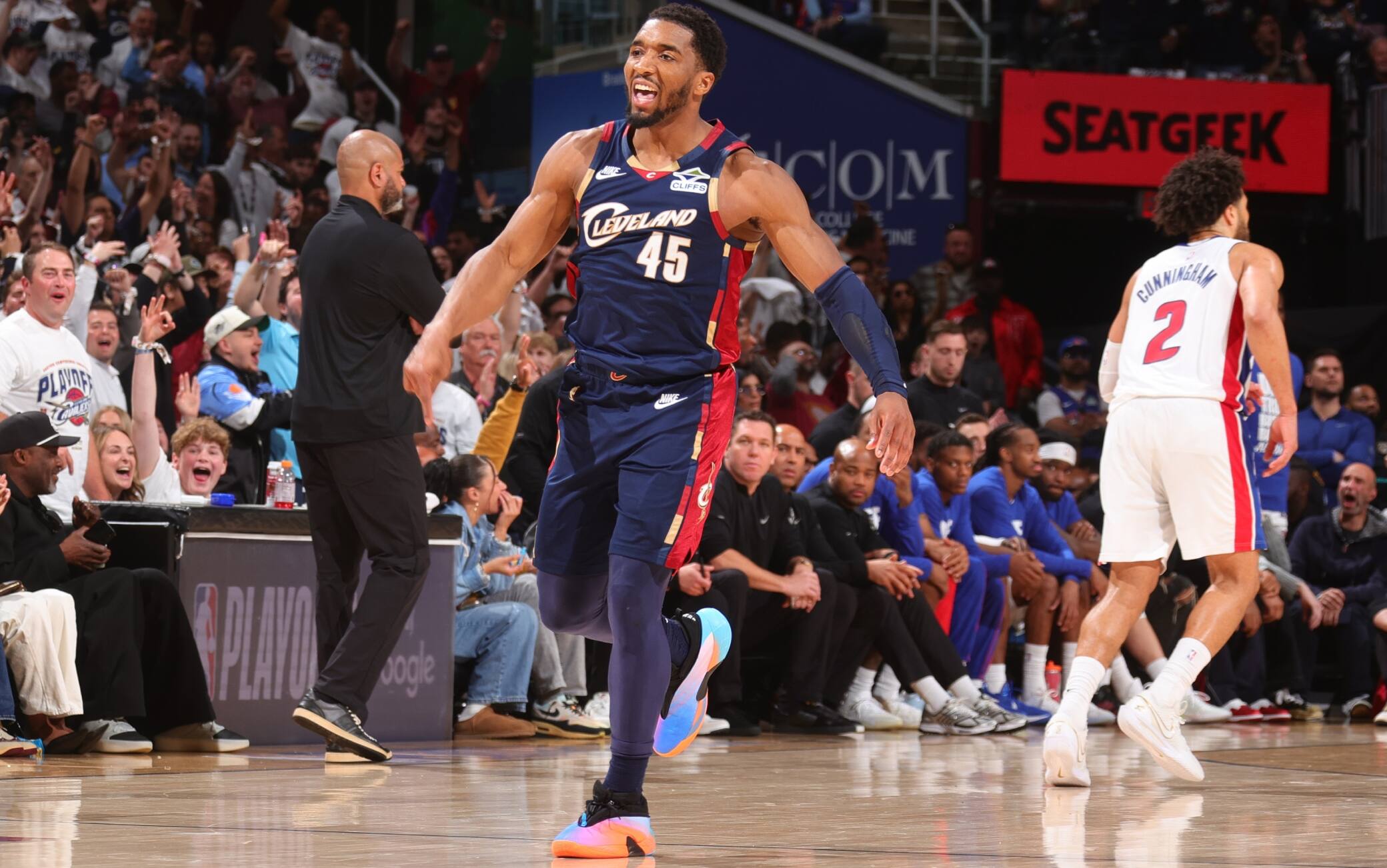 NBA, Mitchell da record: 43 punti, 39 nel solo secondo tempo e gara-4 è di Cleveland