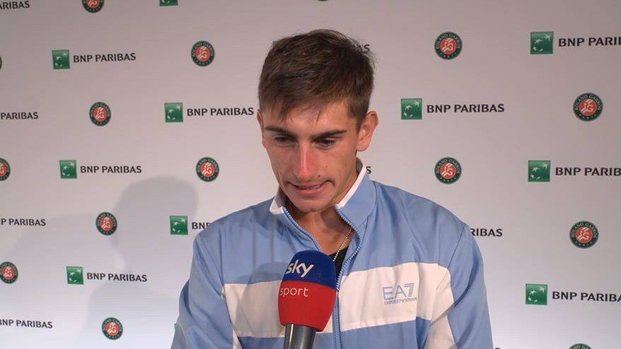 Arnaldi: "Contento di aver vinto e di stare bene"