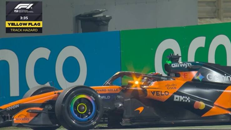 F1, prove di partenza: si pianta la McLaren di Piastri. VIDEO