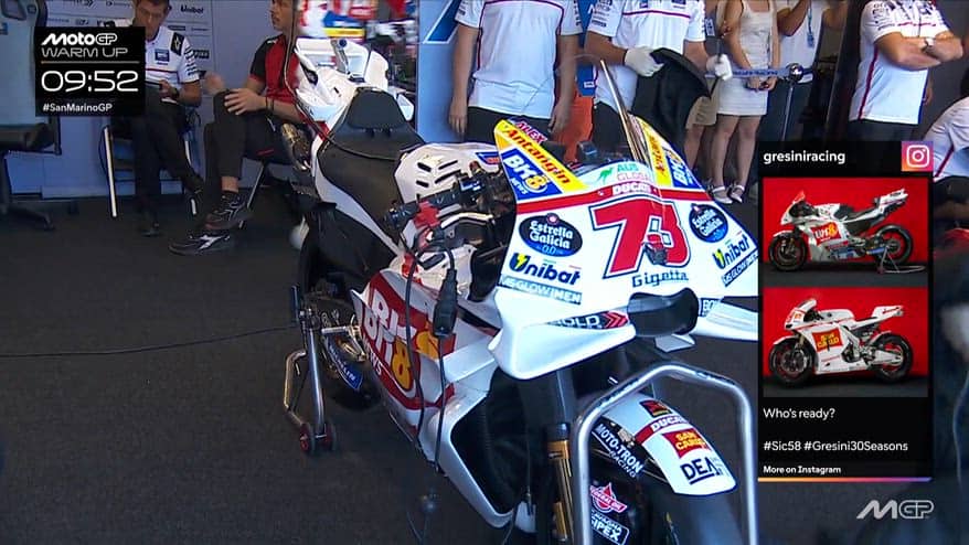 Gresini a Misano con una livrea dedicata a Marco Simoncelli