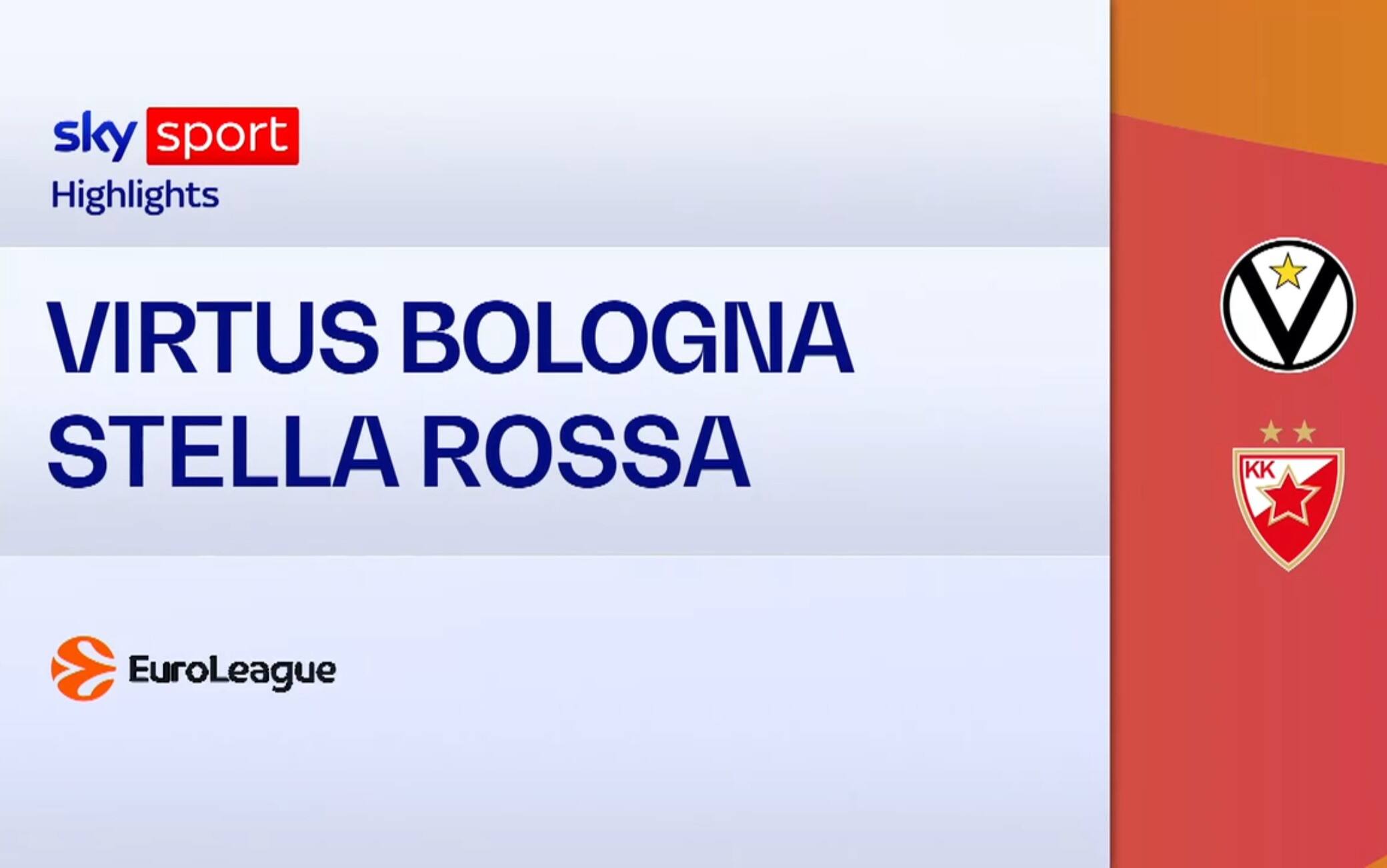 Virtus Bologna-Stella Rossa 93-102: highlights Eurolega