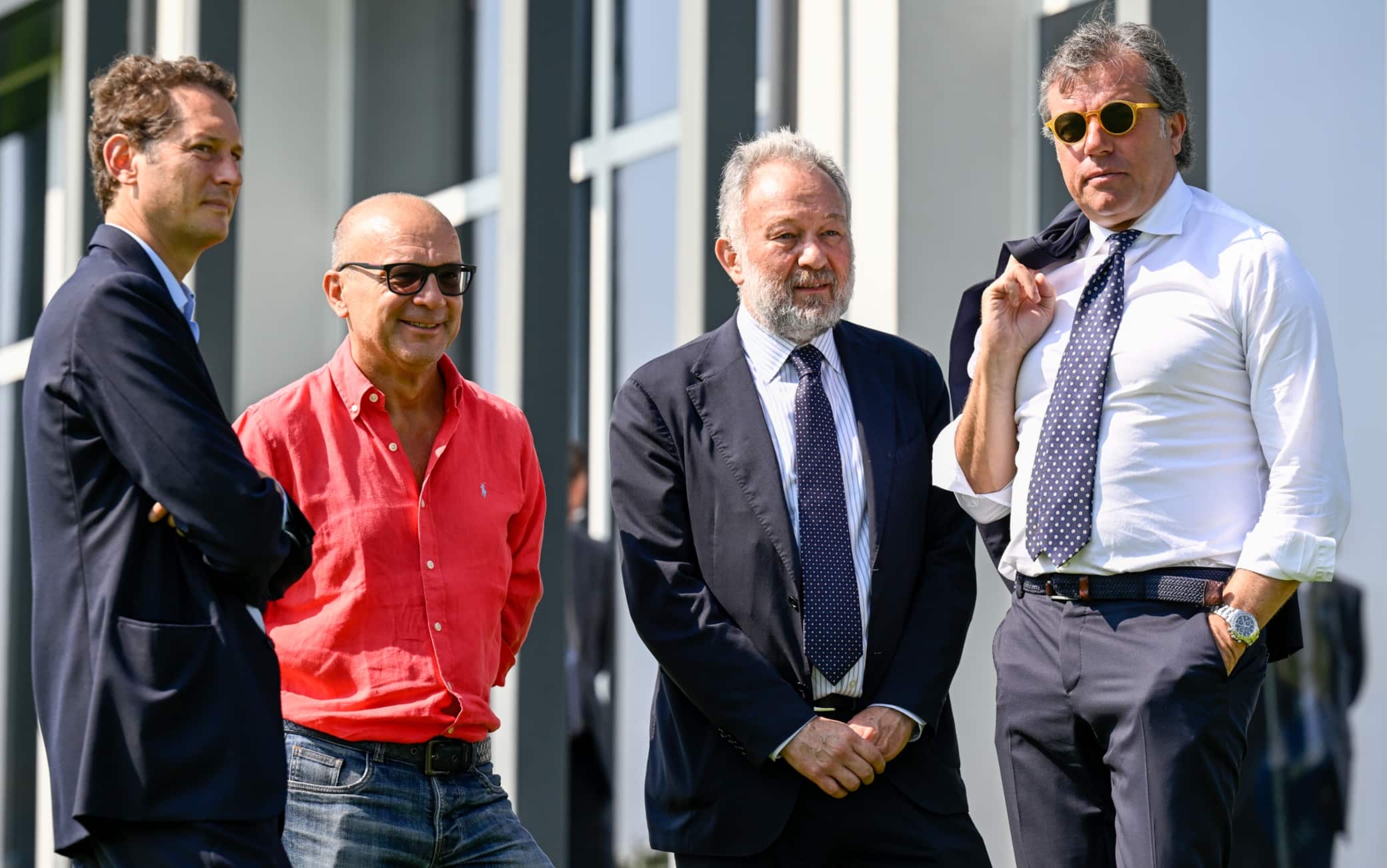 Da sinistra: Elkann, Scanavino, Ferrero e Giuntoli