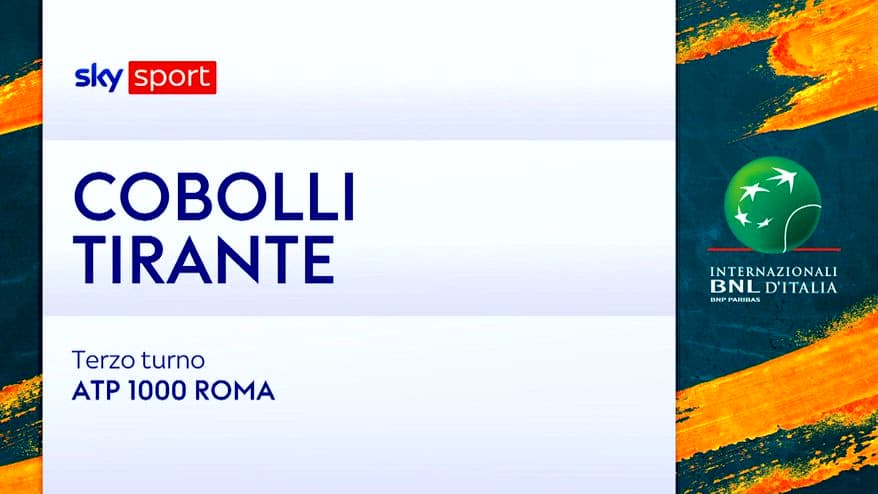 Cobolli-Tirante: highlights Atp Roma. VIDEO