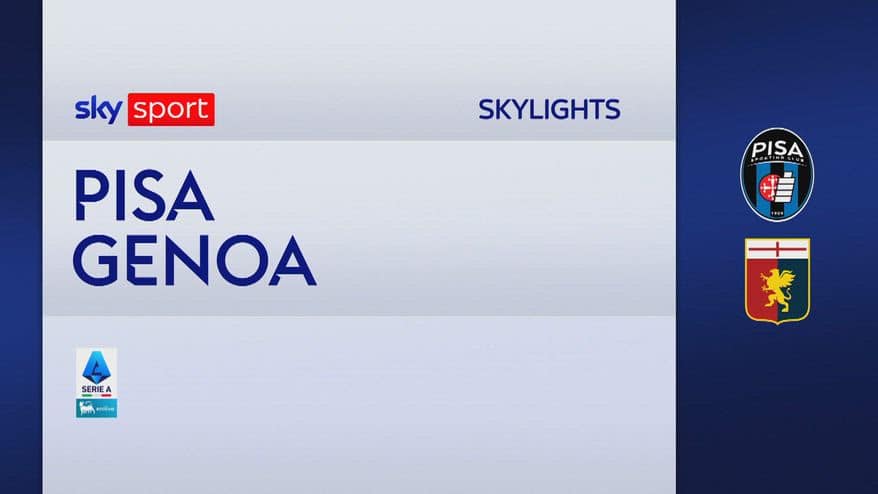 Pisa-Genoa 1-2: gol e highlights