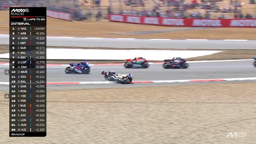 Moto2: Arbolino cade, si dispera anche Quartararo