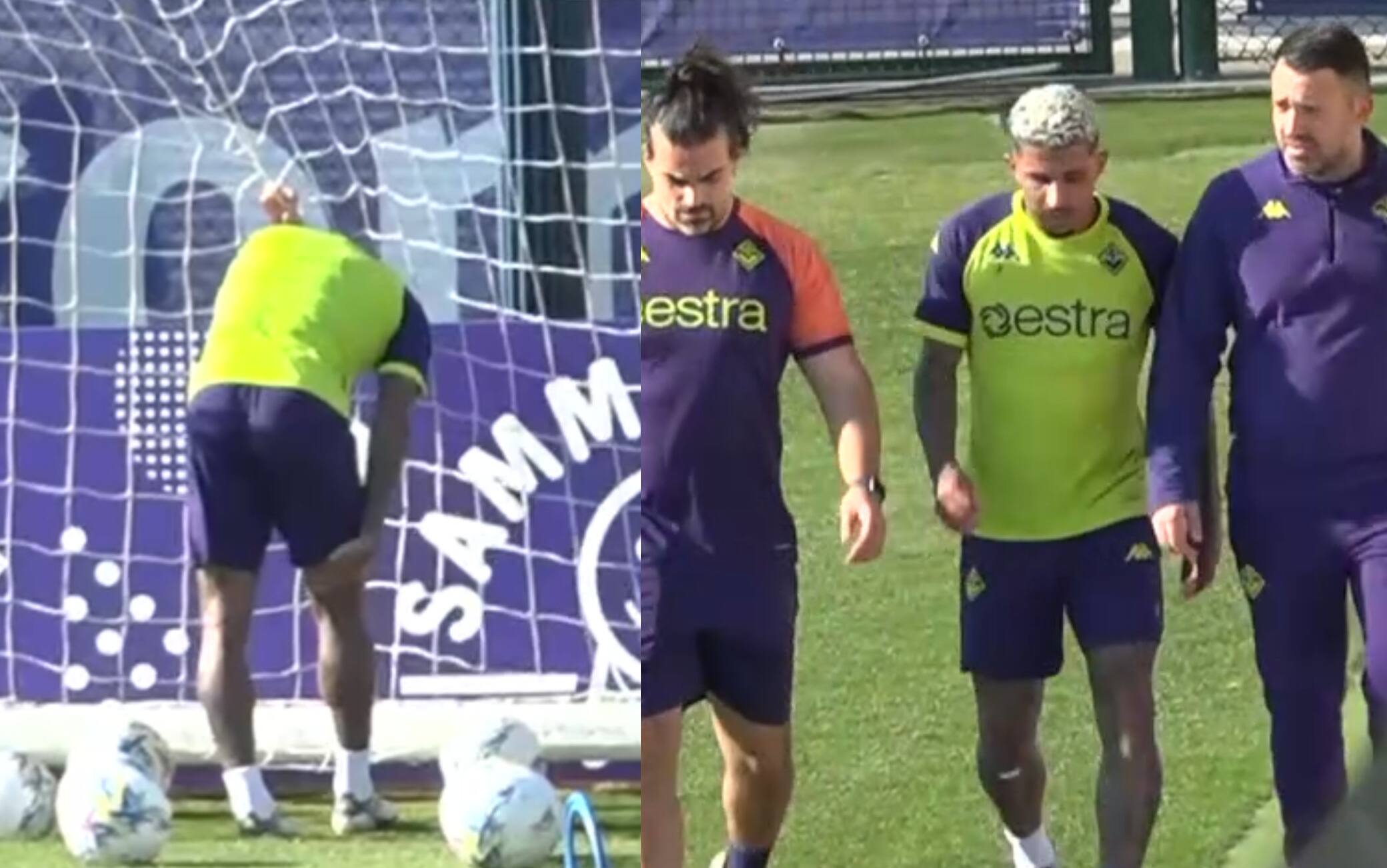 Fiorentina, infortunio per Dodo in allenamento: il video e le news
