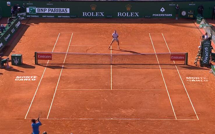 Alcaraz show a Monte-Carlo: pallonetto 'alla Wilander'! 
