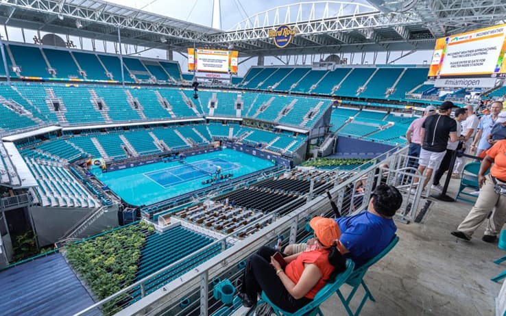 Atp Miami, il Campo Centrale oggi resta chiuso: rinviata Fonseca-Marozsan