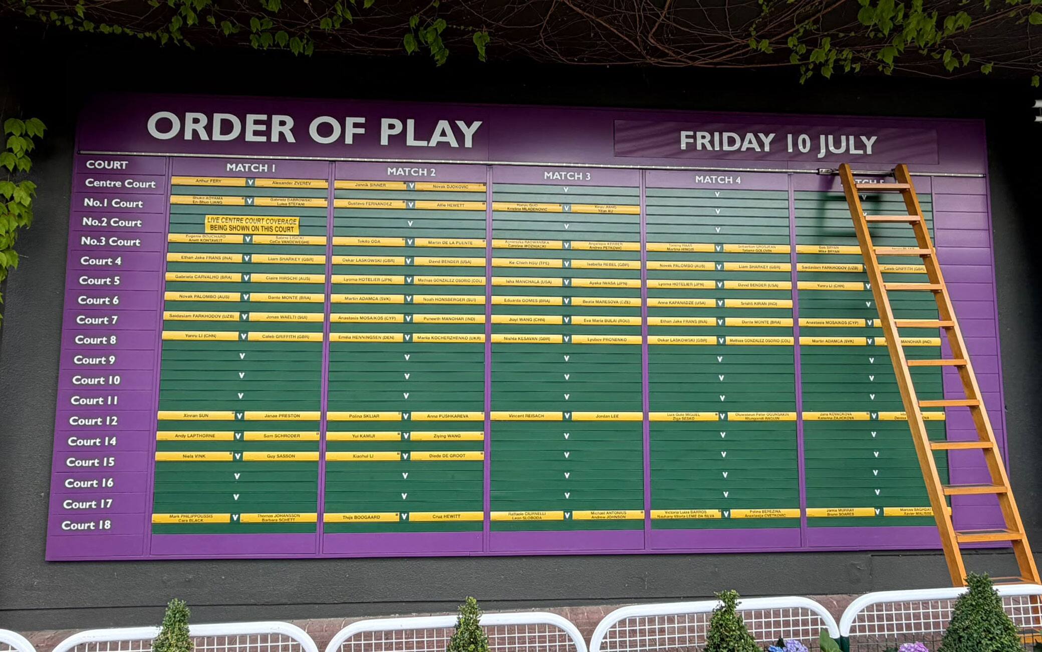 Sinner-Djokovic oggi a Wimbledon: dove e quando si allenano? L'agenda pre-semifinale