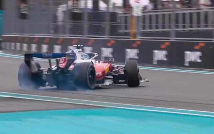 Leclerc da 3° a 6°: testacoda e ultimo giro da incubo nel GP Miami. VIDEO