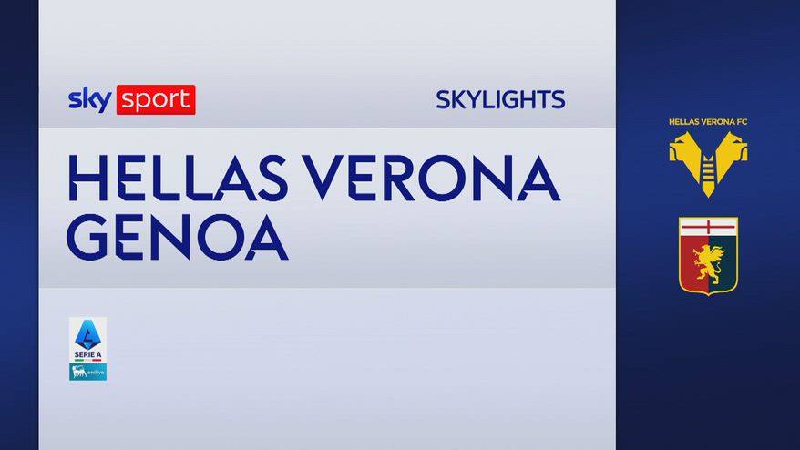 Verona-Genoa 0-2: gol e highlights