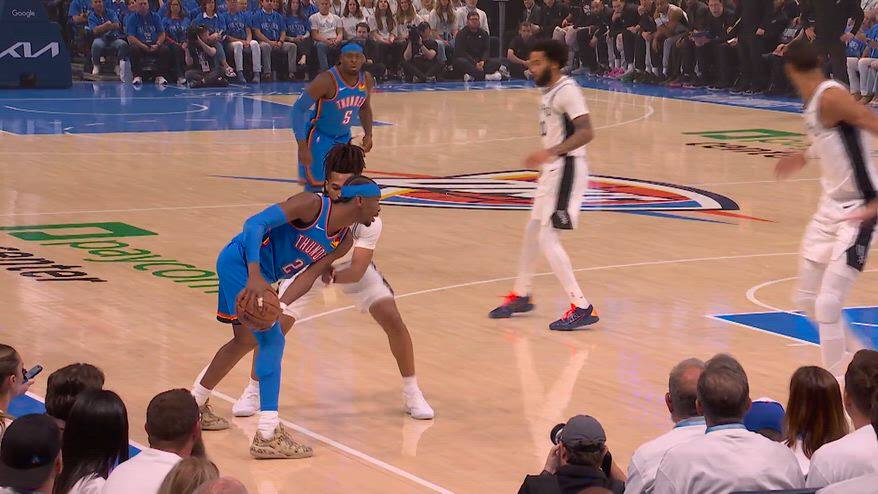 NBA, OKC batte gli Spurs e si riporta in parità: il recap