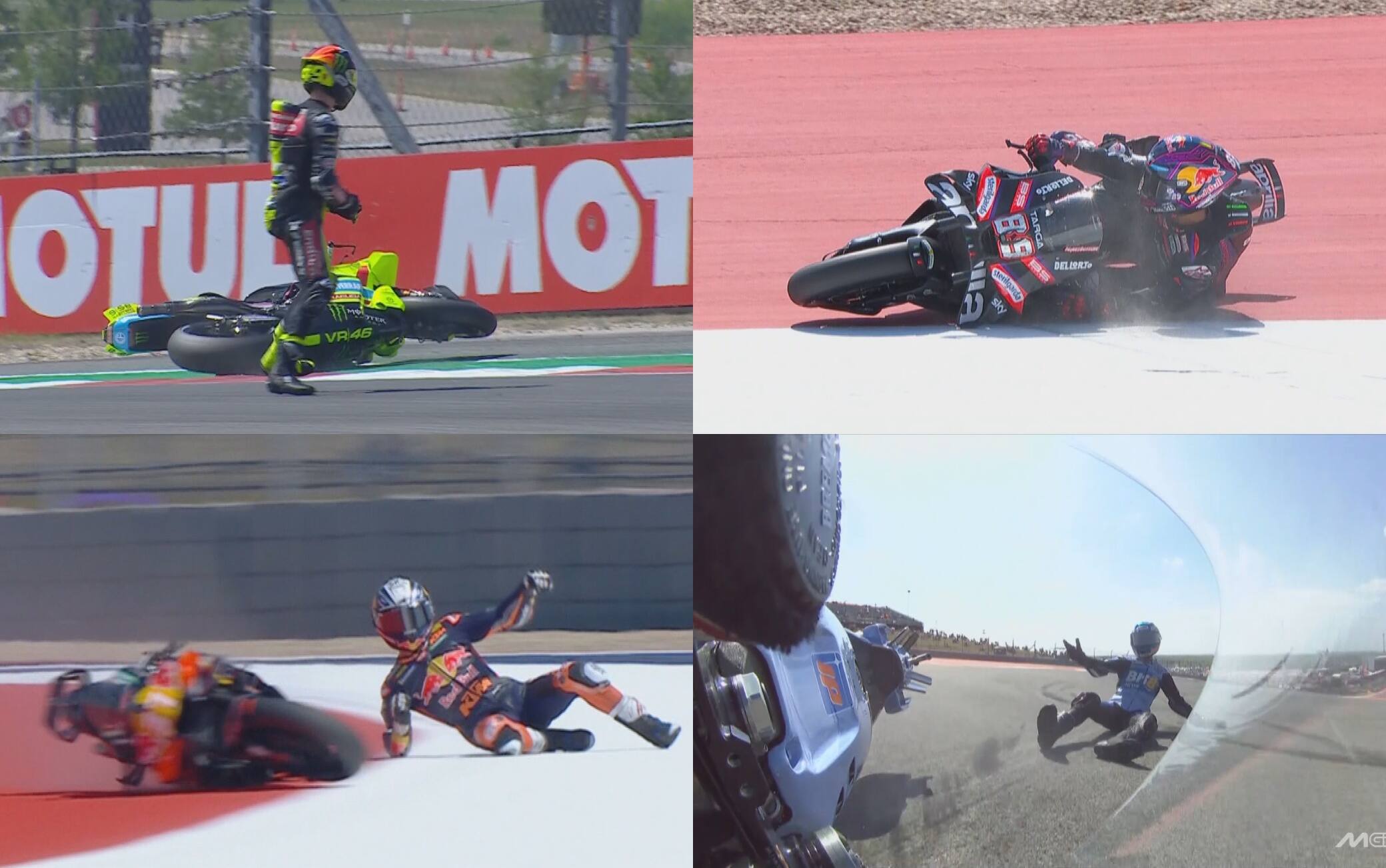 MotoGP, le cadute di oggi nelle Pre-qualifiche di Austin. FOTO e VIDEO