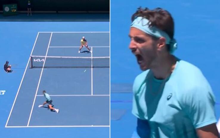 Musetti, punto contro Machac agli Australian Open: passante di rovescio da favola. VIDEO
