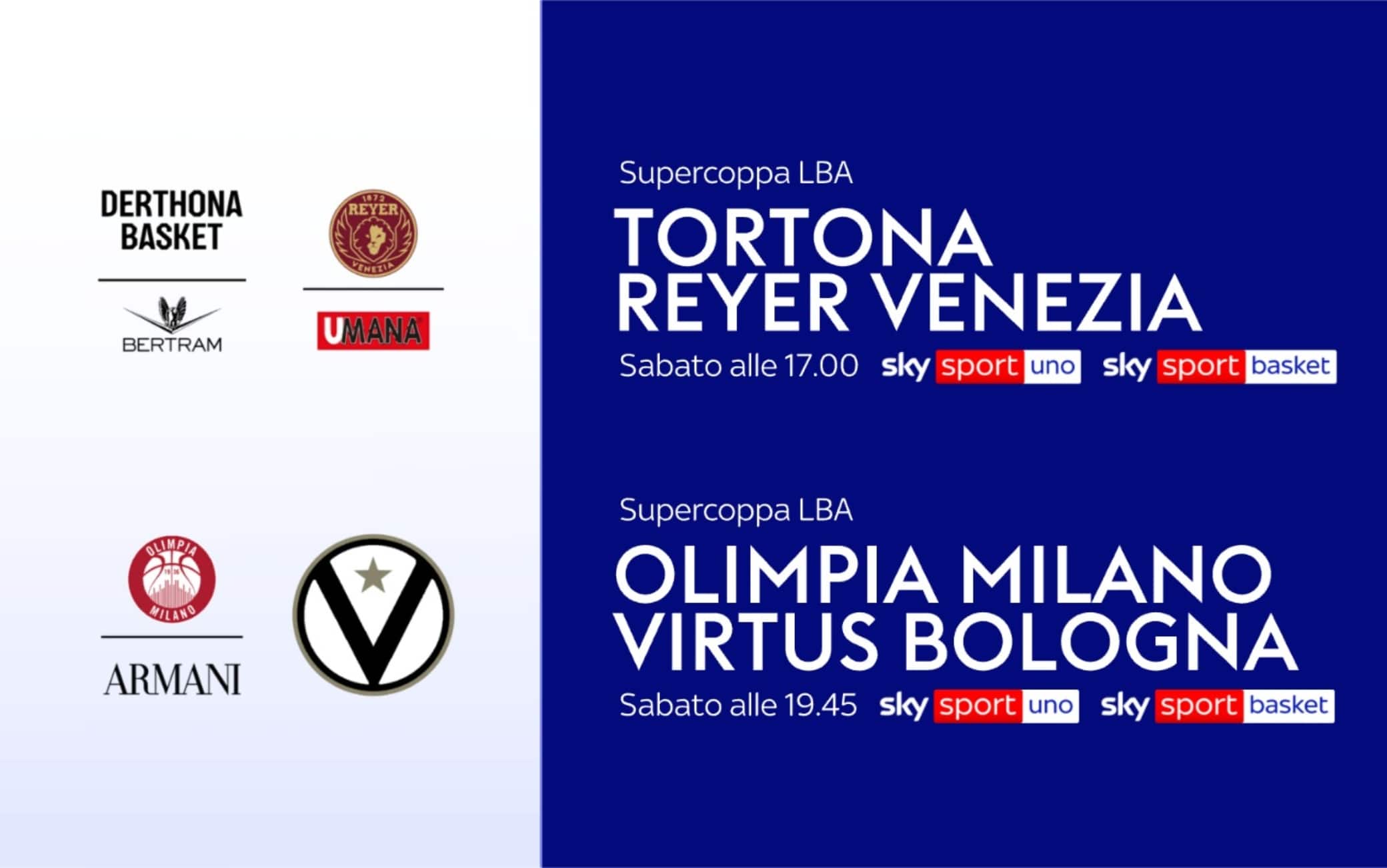 Basket, è tempo di Supercoppa: squadre, format e calendario delle partite su Sky