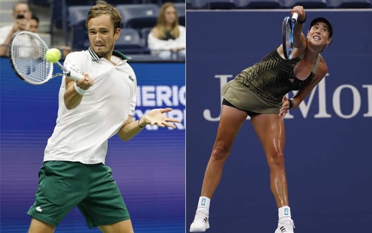 Daniil Medvedev e Garbine Muguruza