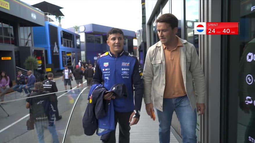 Hadjar nel paddock con il polso fasciato, ma ci sarà a Monza