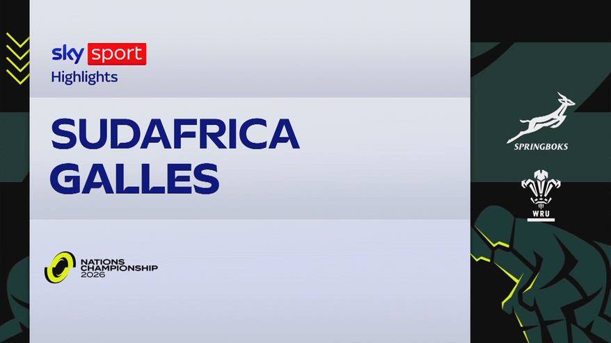 Sudafrica-Galles: highlights Rugby Nations Championship
