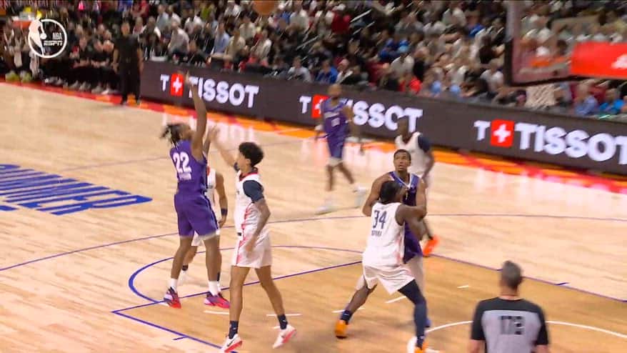 NBA Summer League, il meglio della sfida Dybantsa-Peterson