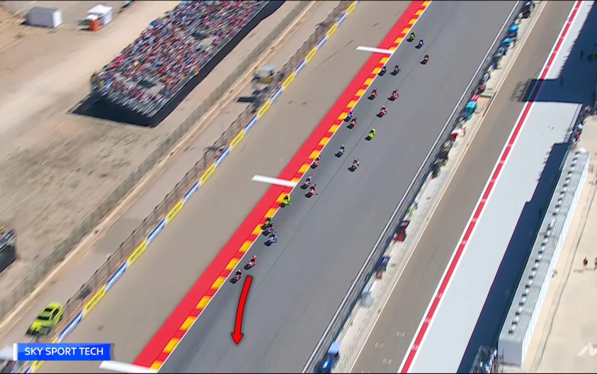GP Aragon, la partenza della Sprint Race analizzata allo Sky Tech