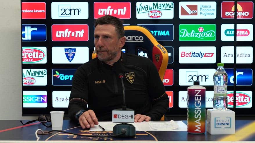 Di Francesco: "Obiettivo di tutti è la salvezza del Lecce"