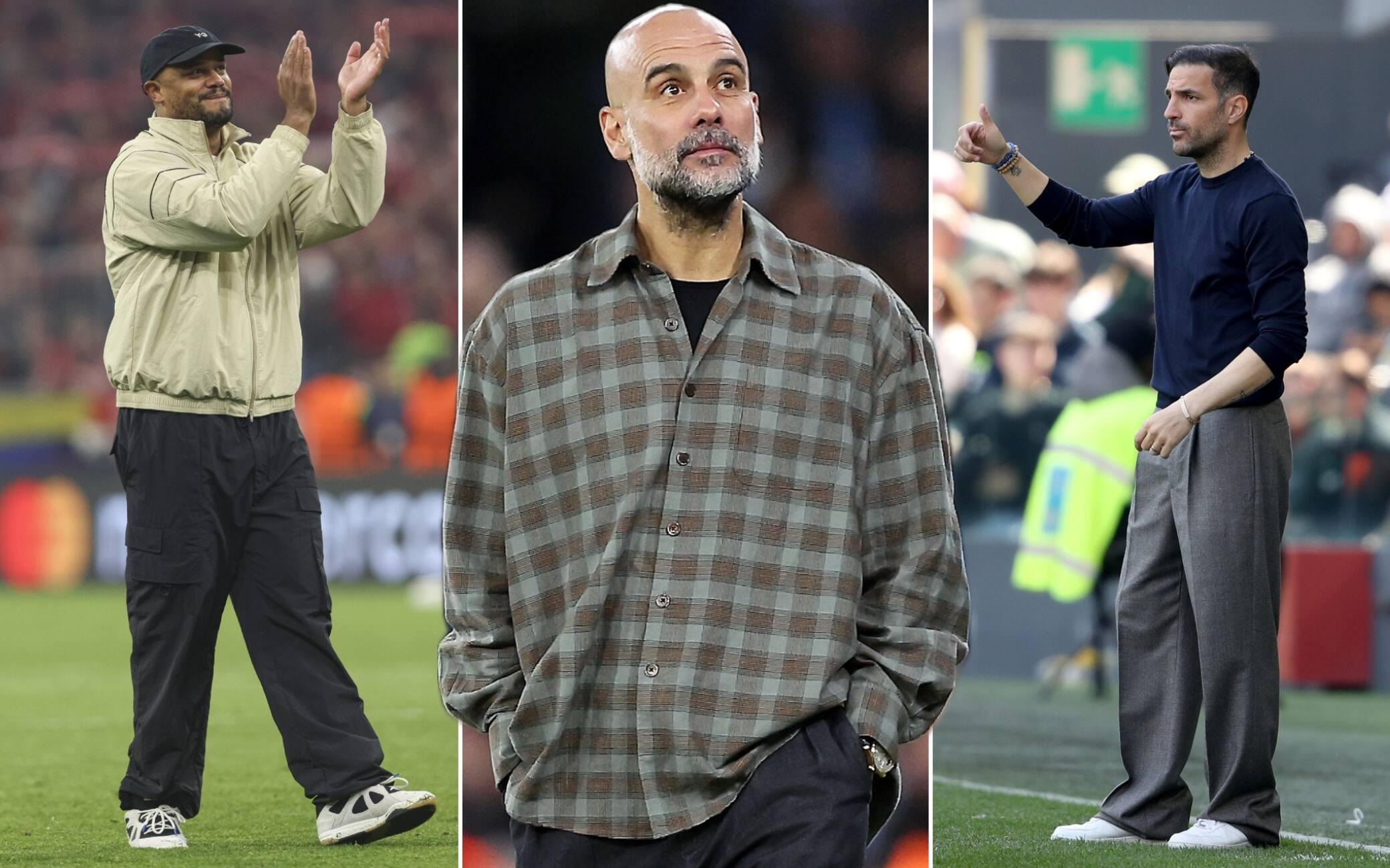 Il 'Diavolo' veste in tuta (ma non solo): da Kompany a Guardiola, i look in panchina