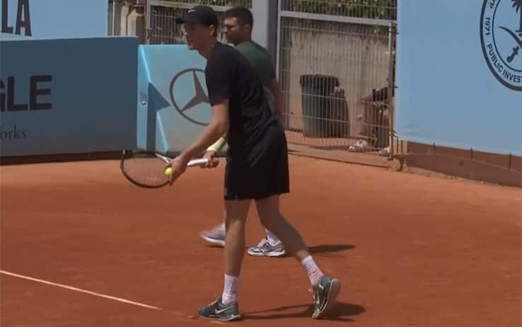 Sinner, allenamento ad alta intensità con Mensik all'Atp Madrid. VIDEO