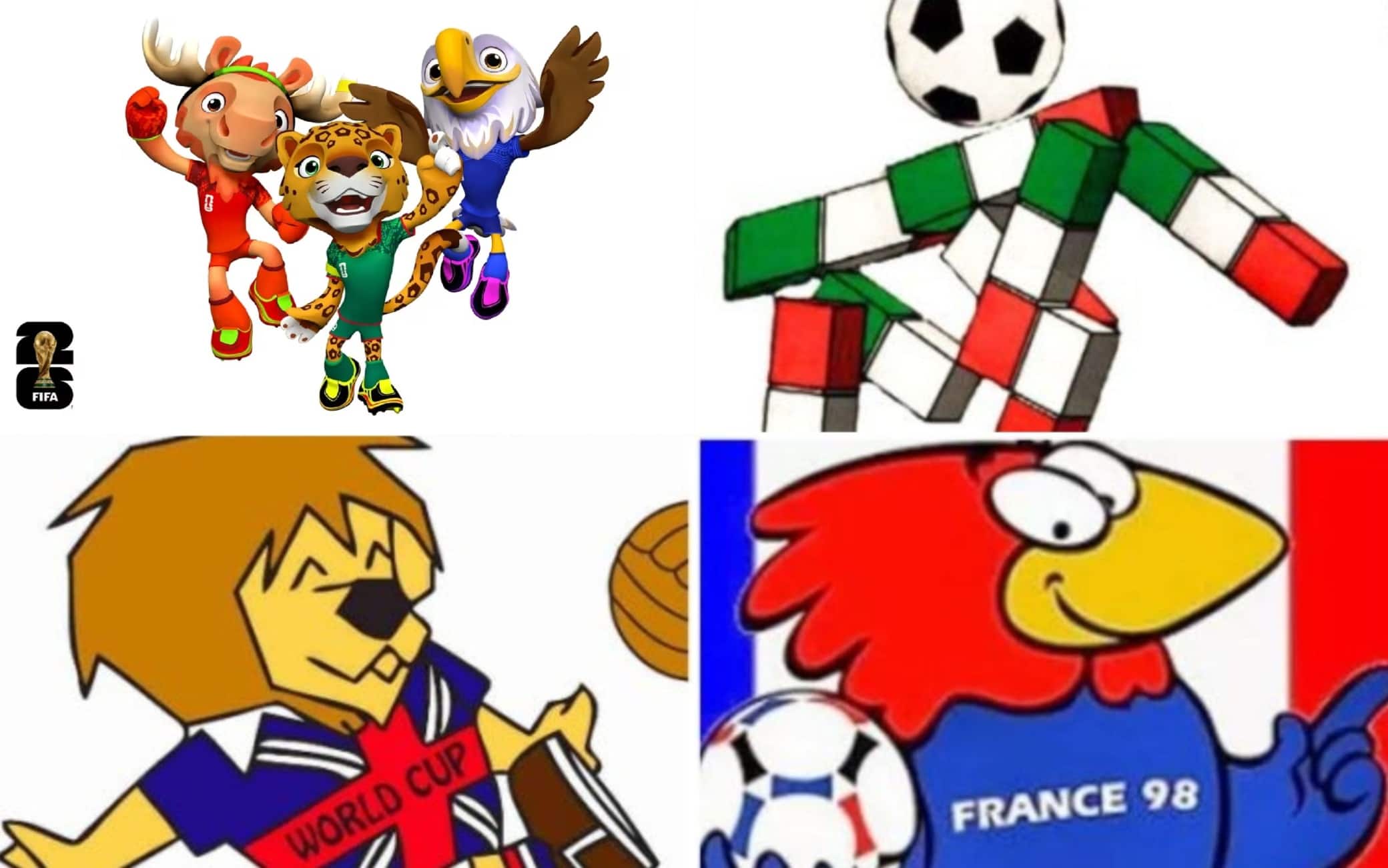Tutte le mascotte ufficiali dei Mondiali