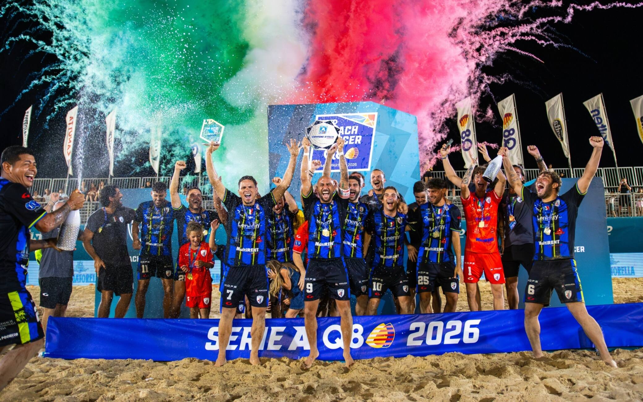 Pisa ancora sul trono d’Italia: rimonta la Samb e conquista il secondo scudetto di fila
