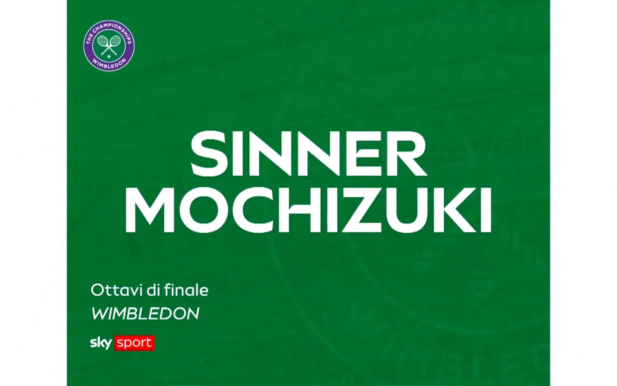 Sinner-Mochizuki: highlights Wimbledon. VIDEO