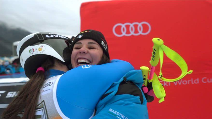 Delago trionfa, podio Franzoni: grande Italia nello sci