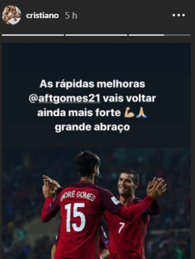 Il messaggio di CR7 su Instagram
