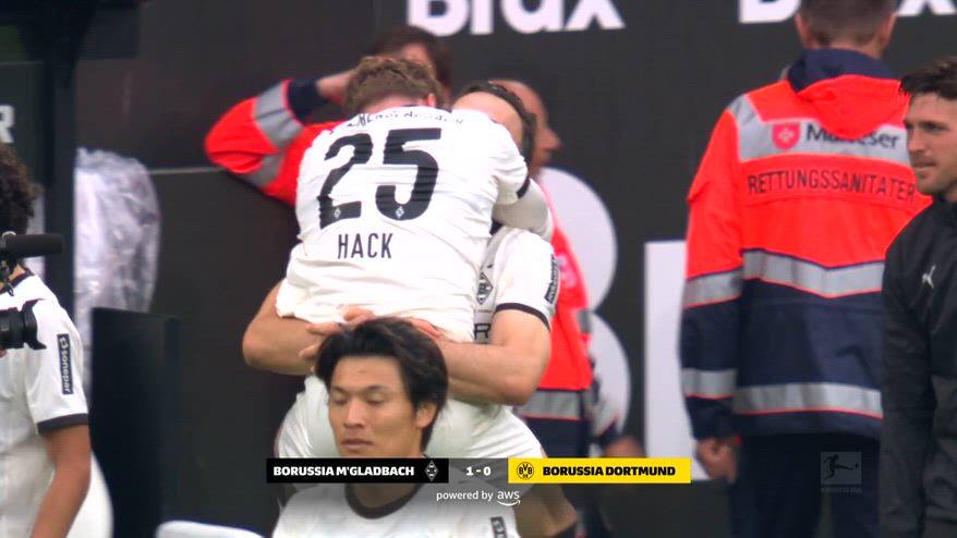 Gladbach-Borussia Dortmund 1-0: gol e highlights