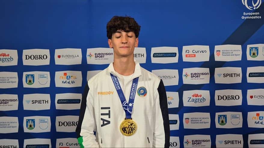 Europei ginnastica artistica, Targhetta vince medaglia d’oro