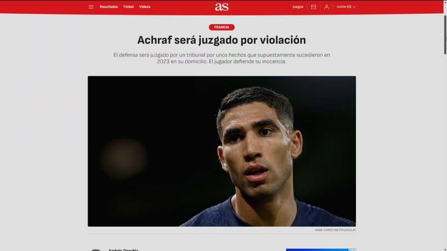Psg, Hakimi rinviato a giudizio con l'accusa di stupro