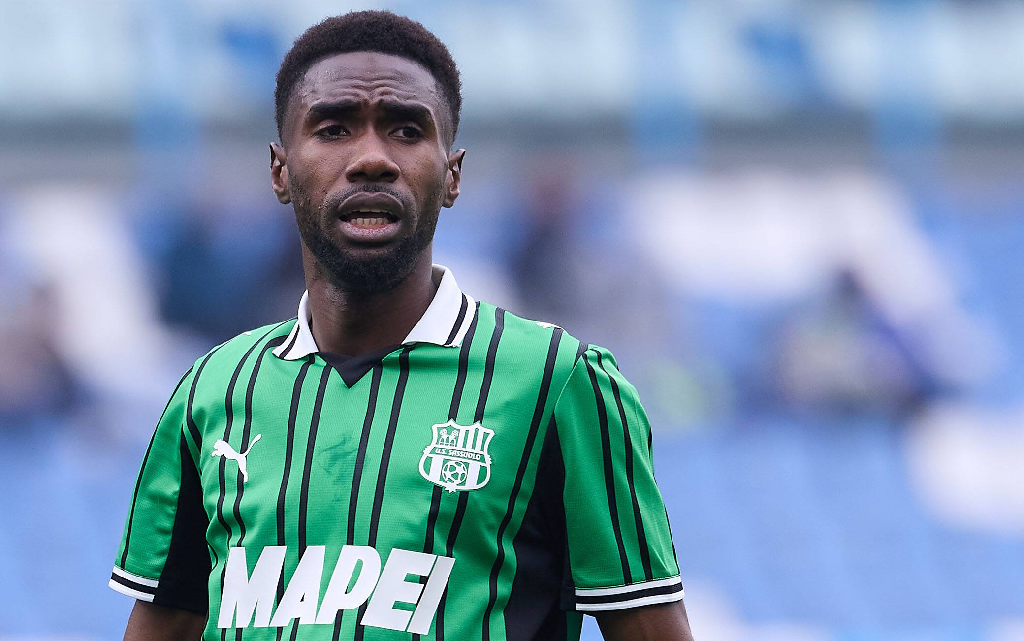 Sassuolo-Atalanta, Fadera in campo 6 minuti: botta alla testa e controlli in ospedale