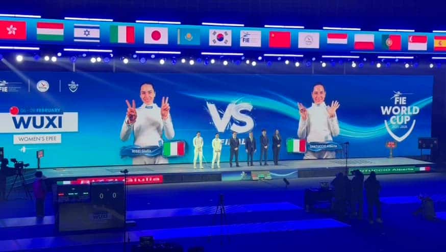 Scherma, tre azzurre della spada sul podio in Cina