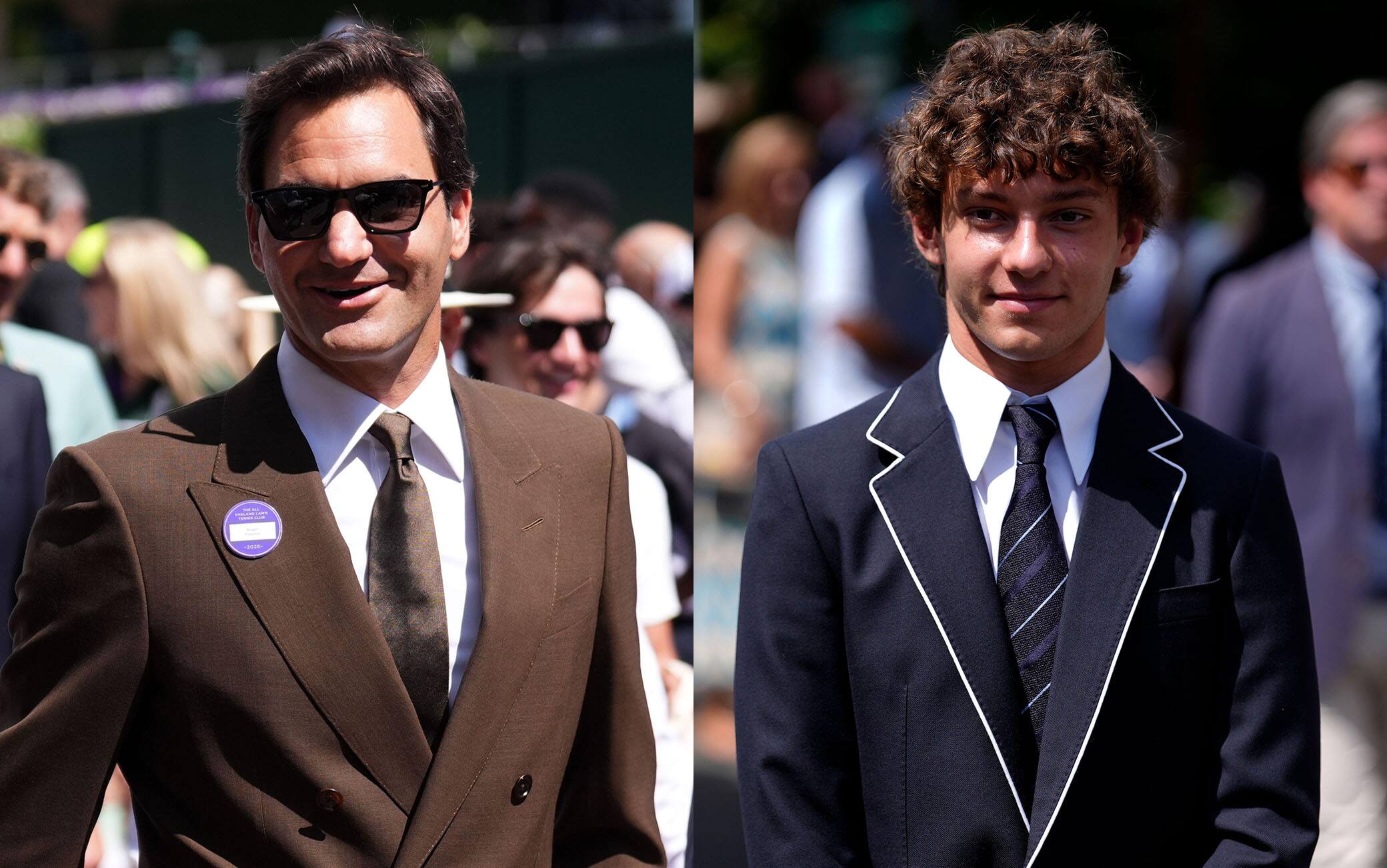Wimbledon, Federer e Kimi Antonelli presenti tra il pubblico. FOTO