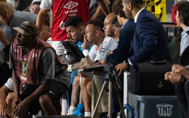 Neymar infortunio Santos Fluminense