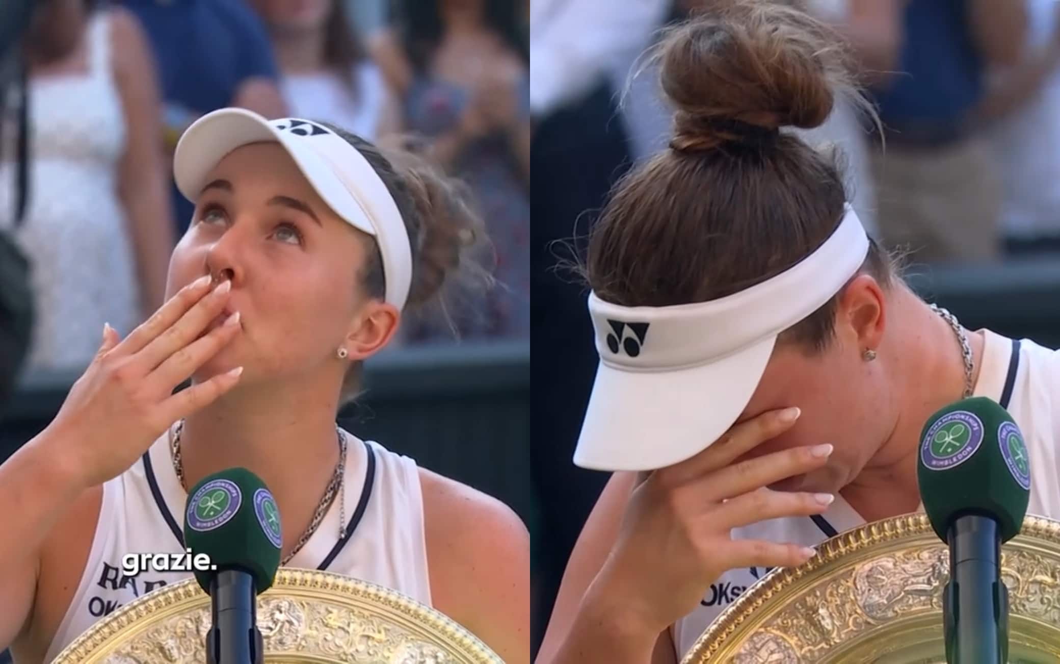 Linda Noskova in lacrime a Wimbledon: dedica al cielo per la madre scomparsa