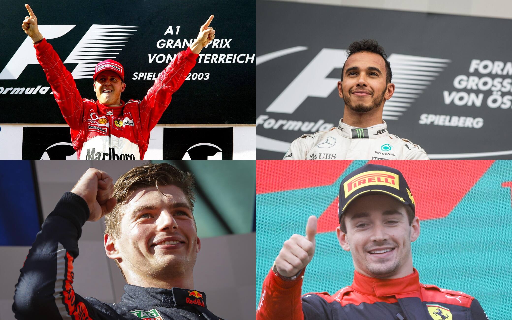 F1, l'albo d'oro del Gp d'Austria: Super Max Verstappen è il re di Spielberg