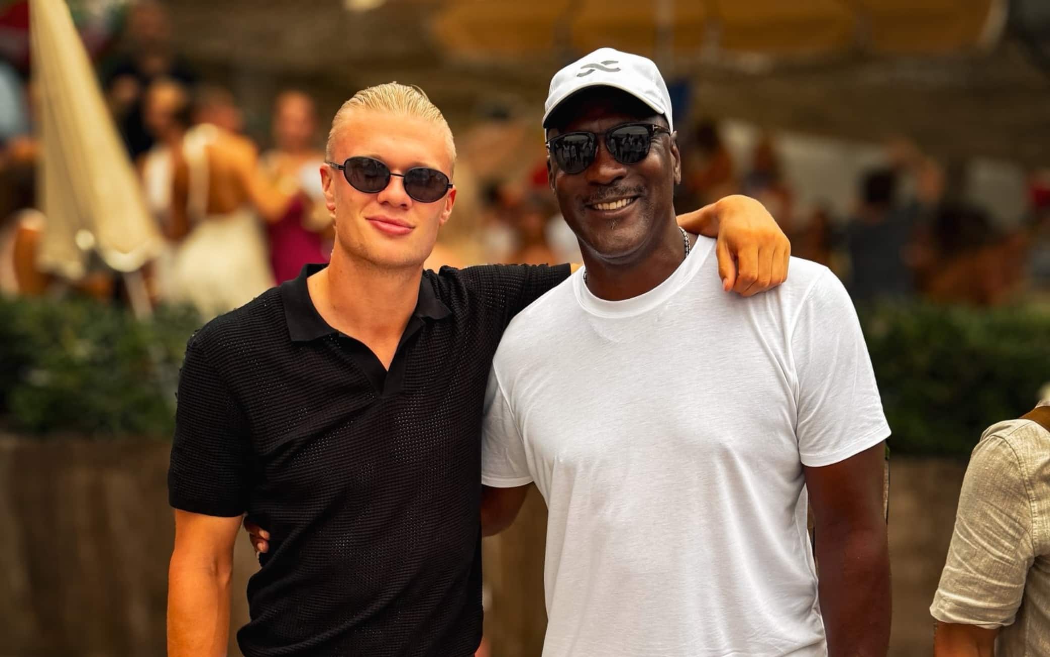 Erling Haaland e Michael Jordan insieme per una foto già virale