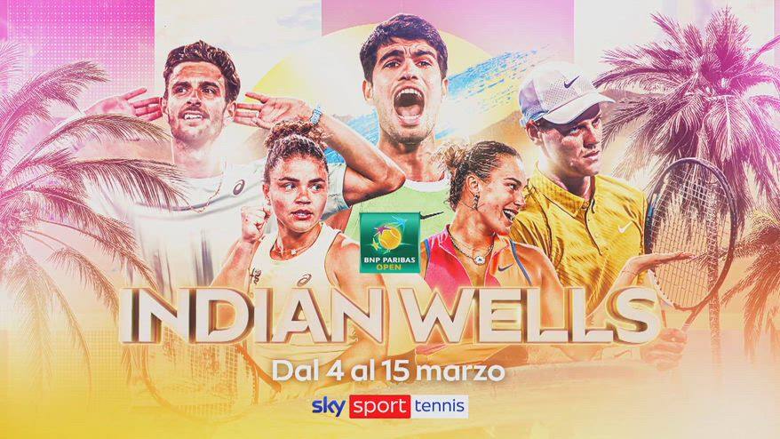 Indian Wells, dal 4 marzo live su Sky