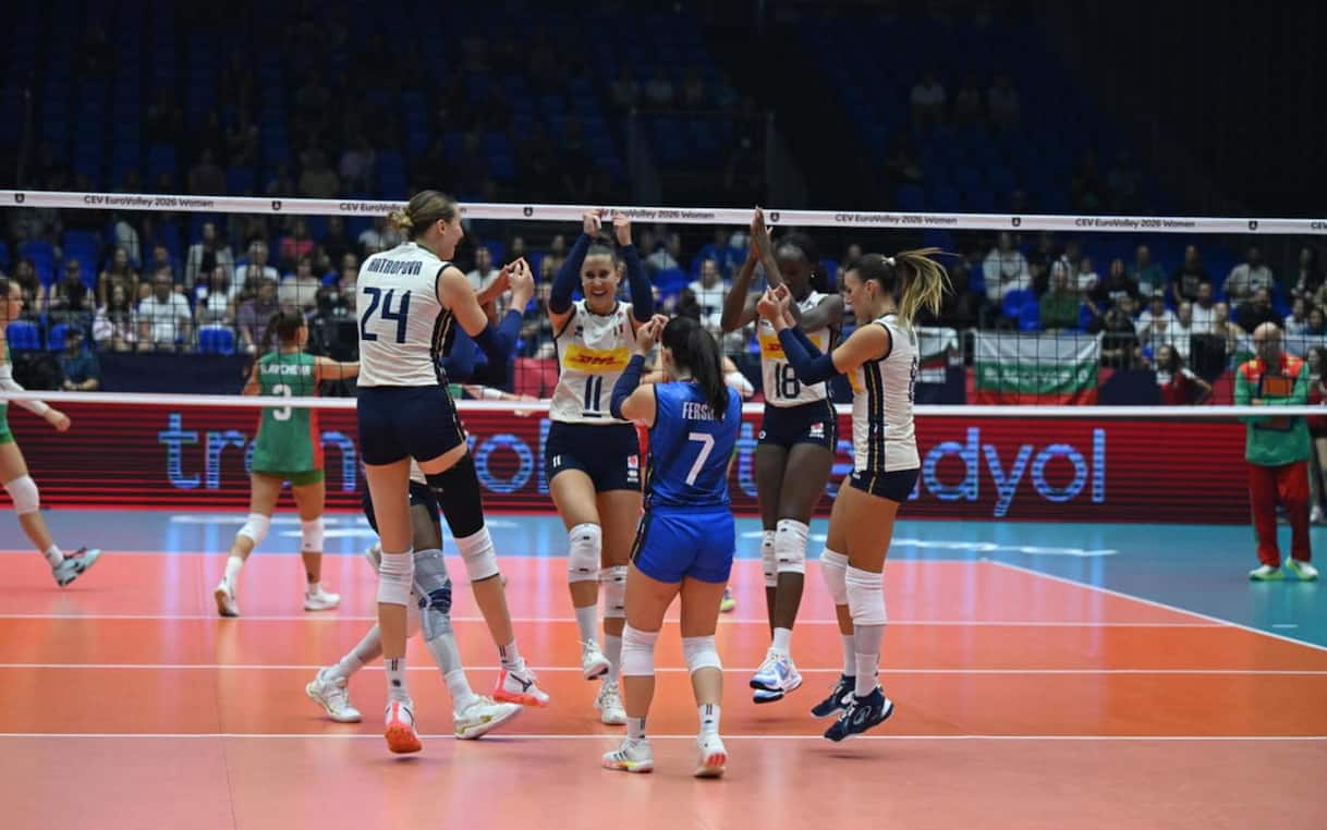 Photo: sport.sky.it Italy Sweeps Bulgaria 3-0 to Reach Women's European Volleyball Championship Quarterfinals