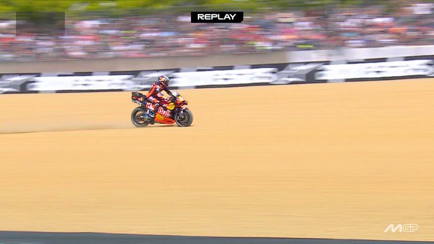 Acosta, dritto in ghiaia durante le qualifiche a Le Mans