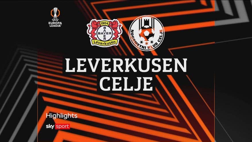 Leverkusen-Celjie 2-0: gol e highlights