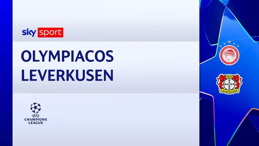 Olympiacos-Bayer Leverkusen 0-2: il video dei gol